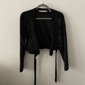 Velvet Wrap Top